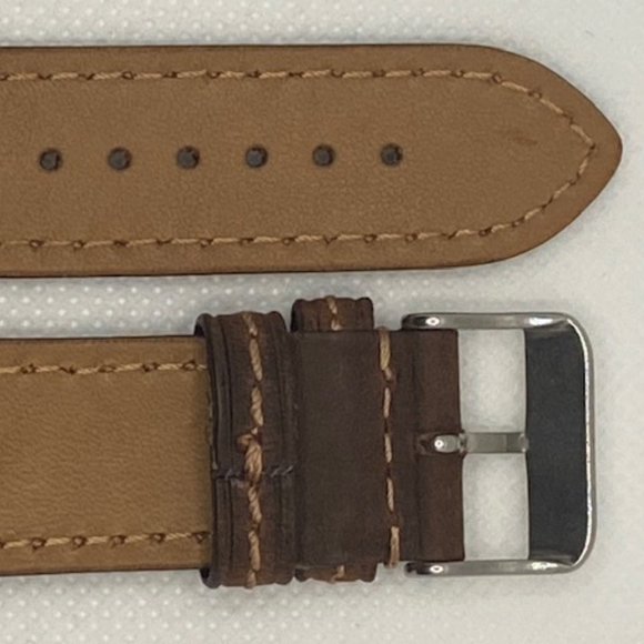 Leather Watch Strap Band 22 mm - Picture 2 of 7